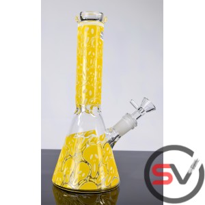 THE SCREAM GLASS BEAKER WATER PIPE 10inch